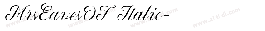 MrsEavesOT Italic字体转换